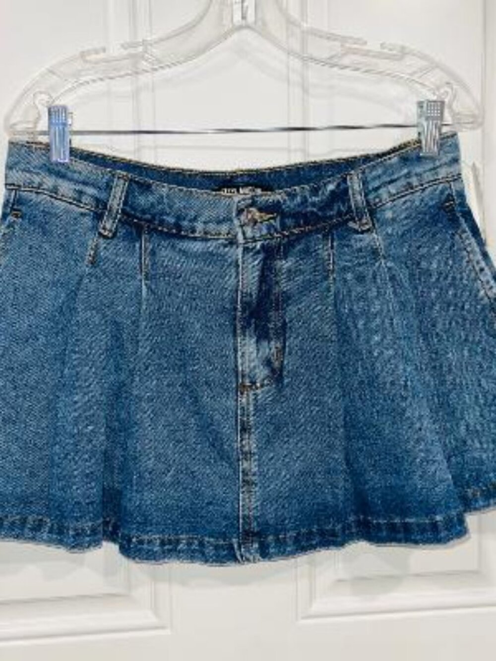 Steve Madden Marlowe Denim Mini Skort NWT Size 29